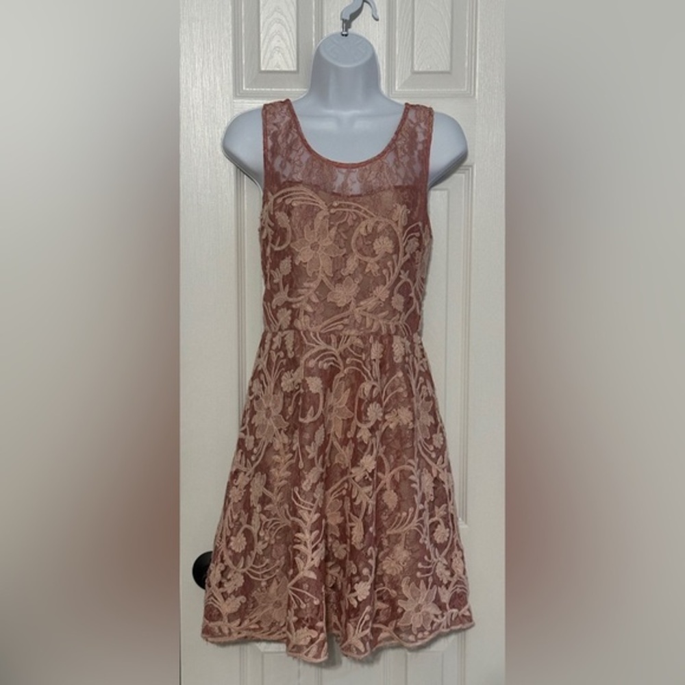 Yoana Baraschi Lace Fit & Flare Dress | Size 8 | Fully Lined